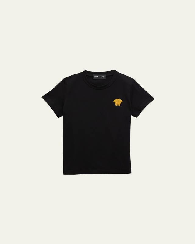 Kid's Embroidered Medusa Head T-Shirt, Size 4-